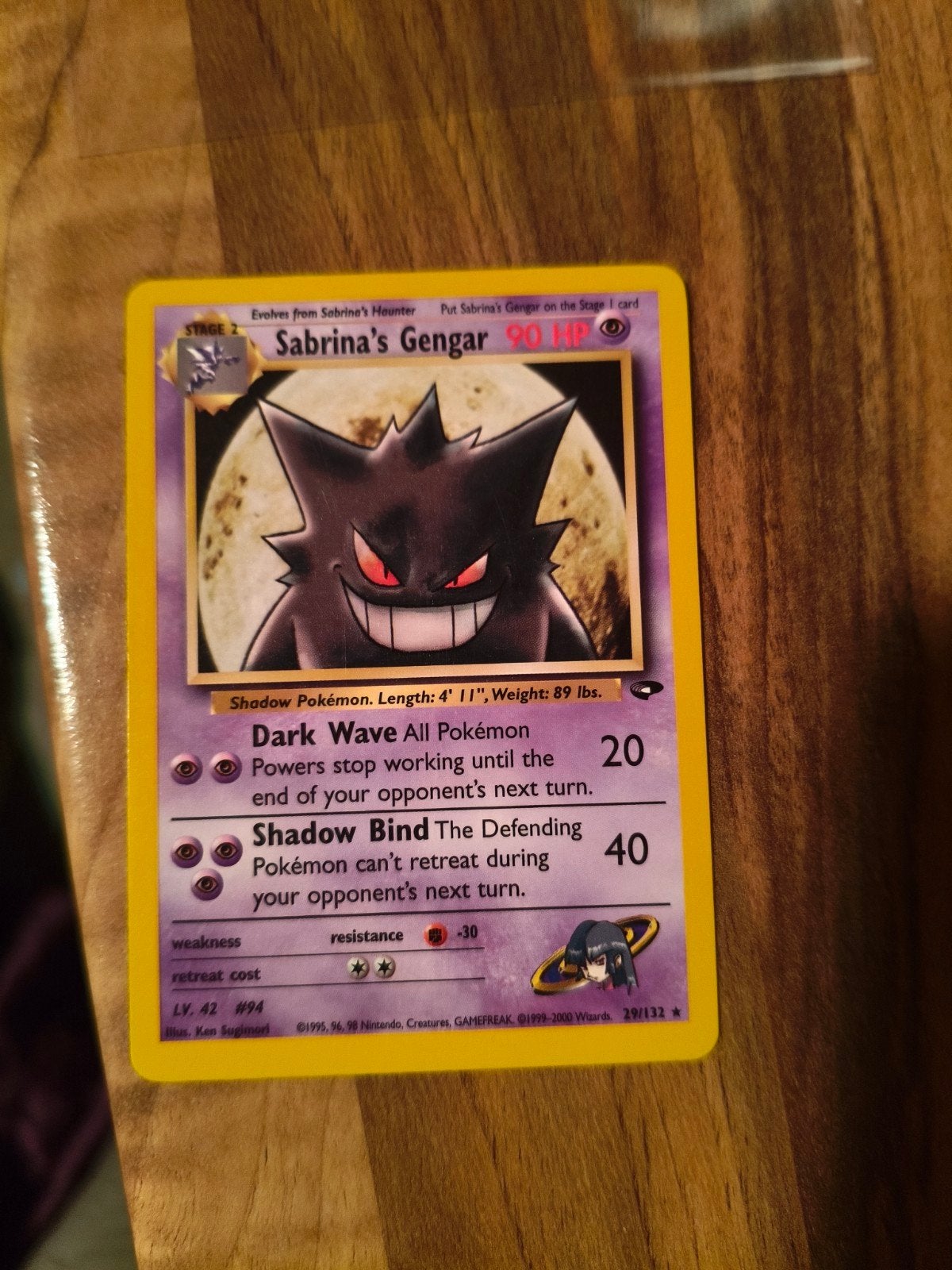 Sabrina's Gengar 29/132 Excellent., Ophalen of Verzenden, Zo goed als nieuw