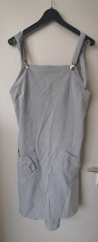 ART grijze salopette jurk, maat L, Maat 38/40 (M), ART, Ophalen of Verzenden, Zo goed als nieuw