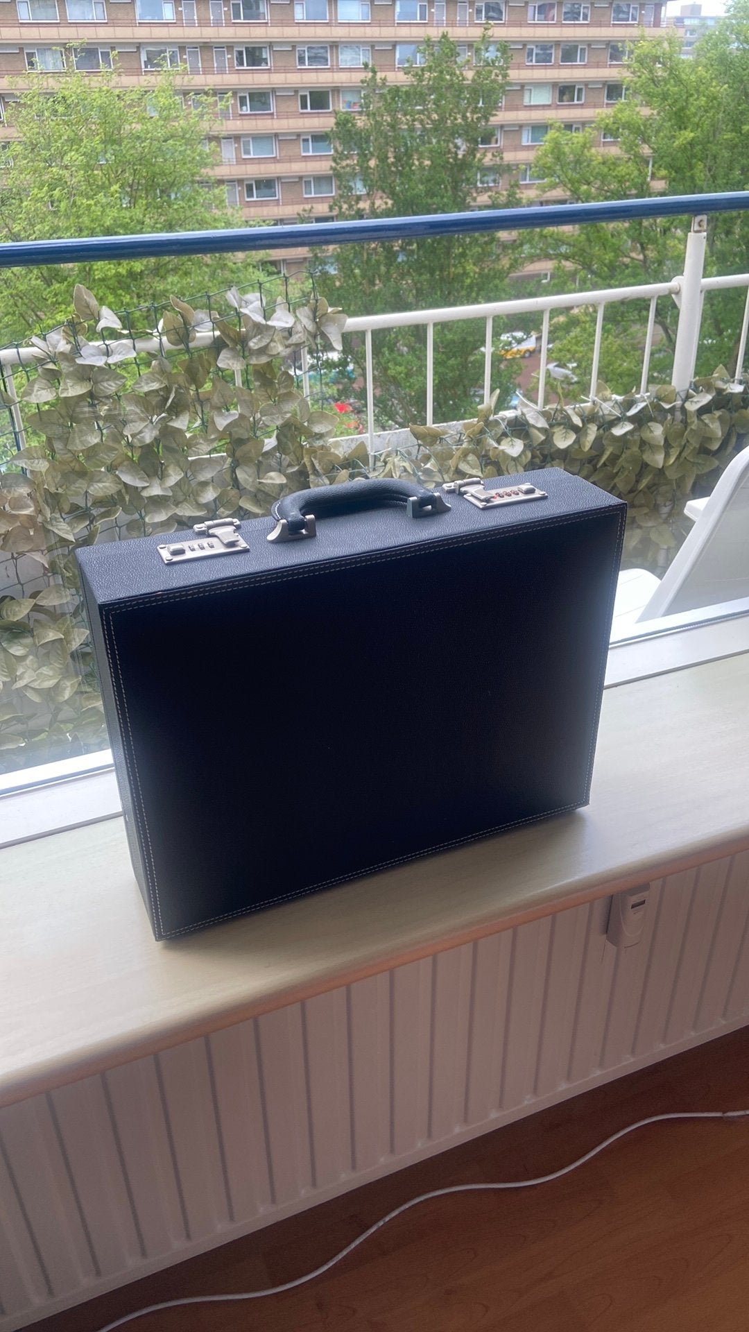 Leren koffer met cijferslot, Sieraden, Tassen en Uiterlijk, Koffers, Ophalen, Zo goed als nieuw, Leer