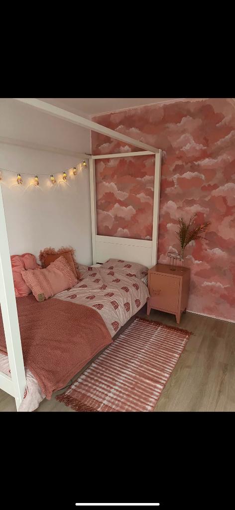 Hemel bed, 85 tot 100 cm, Zo goed als nieuw, 180 cm of meer, Ophalen