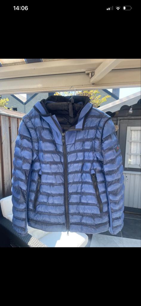 Peuterey Heren Jas Maat M - Stijlvol en Warm, Ophalen of Verzenden, Zo goed als nieuw, Maat 48/50 (M), Blauw