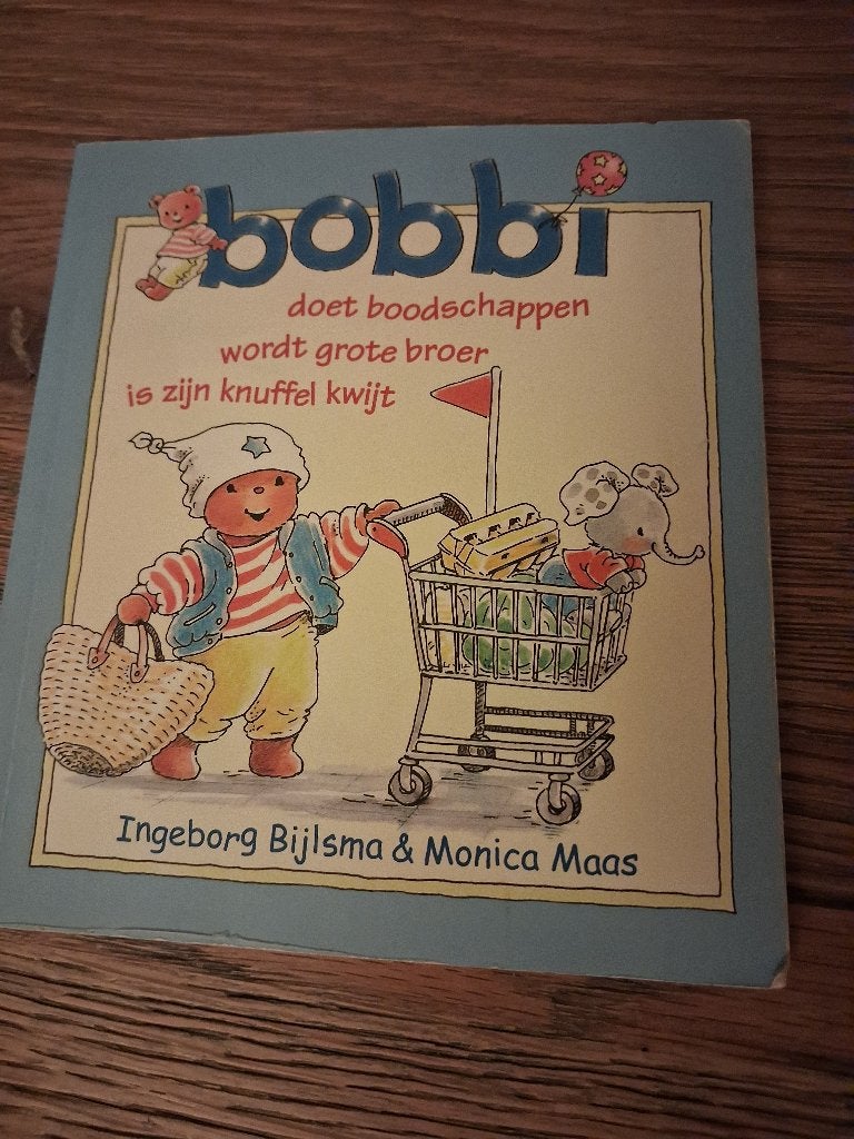 Bobbi 3 in 1 boodschappen, wordt grote broer, knuffel kwijt, Ophalen, Zo goed als nieuw, Ingeborg Bijlsma & Monica Maas, 2 tot 3 jaar