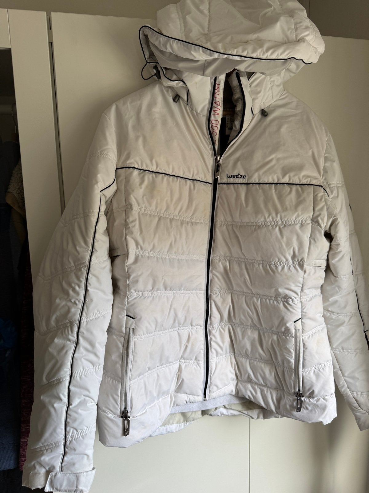 Wedze Slide 500 Warm Dames Ski-jas - Wit - Maat XL, Ophalen of Verzenden, Gedragen, Maat 46/48 (XL) of groter, Jack