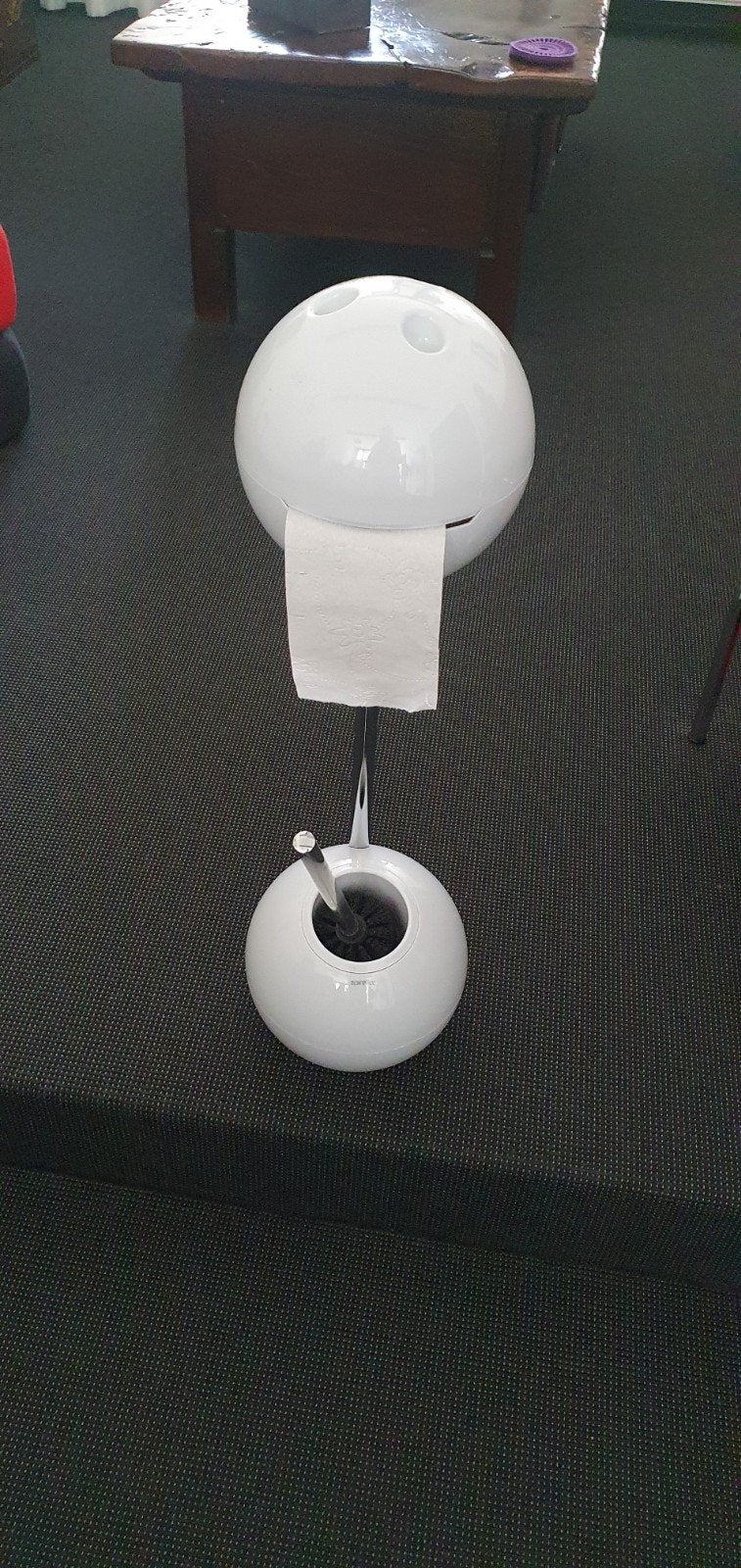 Alles in 1wc rolhouder  +borstel staand model€6.00euro, Ophalen, Zo goed als nieuw, Toilet