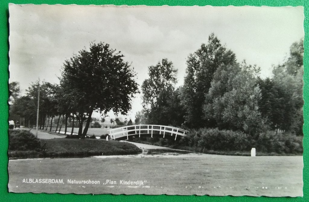 Alblasserdam, Natuurschoon Plan Kinderdijk. Klf, Verzamelen, Verzenden, 1960 tot 1980, Gelopen, Zuid-Holland