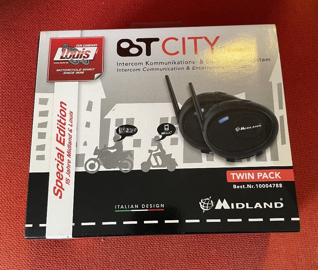 Midlands BTCity Intercom Twinpack voor motorhelmen, Motoren, Ophalen of Verzenden, Nieuw