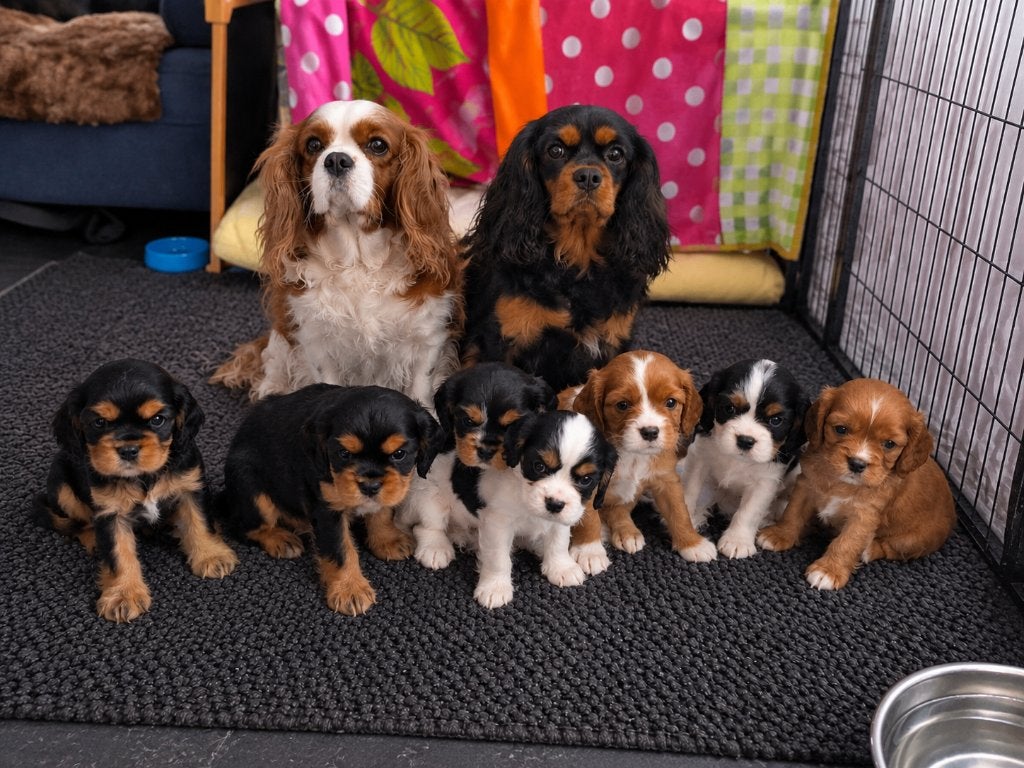 Cavalier Charles King puppy's (gereserveerd), Overige rassen, CDV (hondenziekte), 8 tot 15 weken, Meerdere