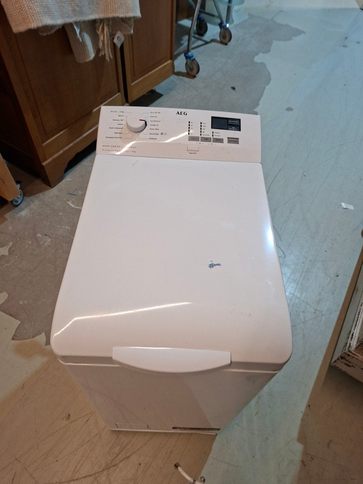 AEG 6000 Series Bovenlader Wasmachine, AEG, Gebruikt, Bovenlader, Ophalen of Verzenden