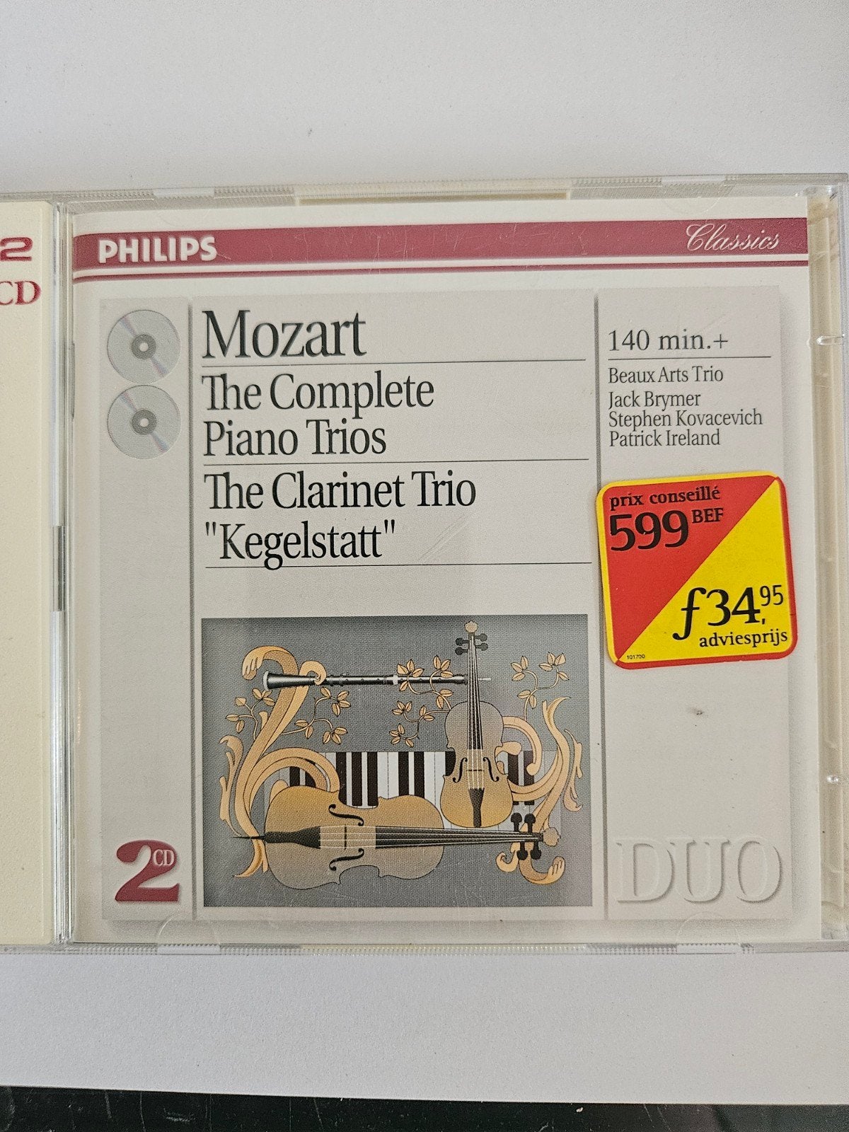 Mozart:The Complete Piano Trios & Clarinet Trio "Kegelstatt", Inclusief doosje, Mozart, Ophalen of Verzenden, Classicisme