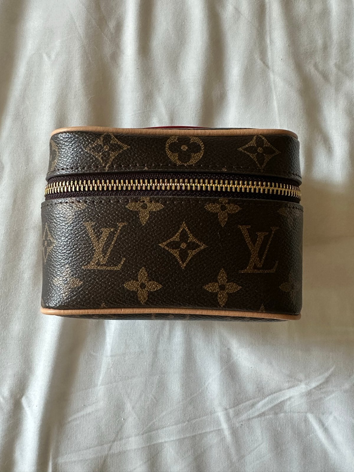 Louis Vuitton Monogram Vanity Case, Ophalen of Verzenden, Zo goed als nieuw, Bruin, Dame