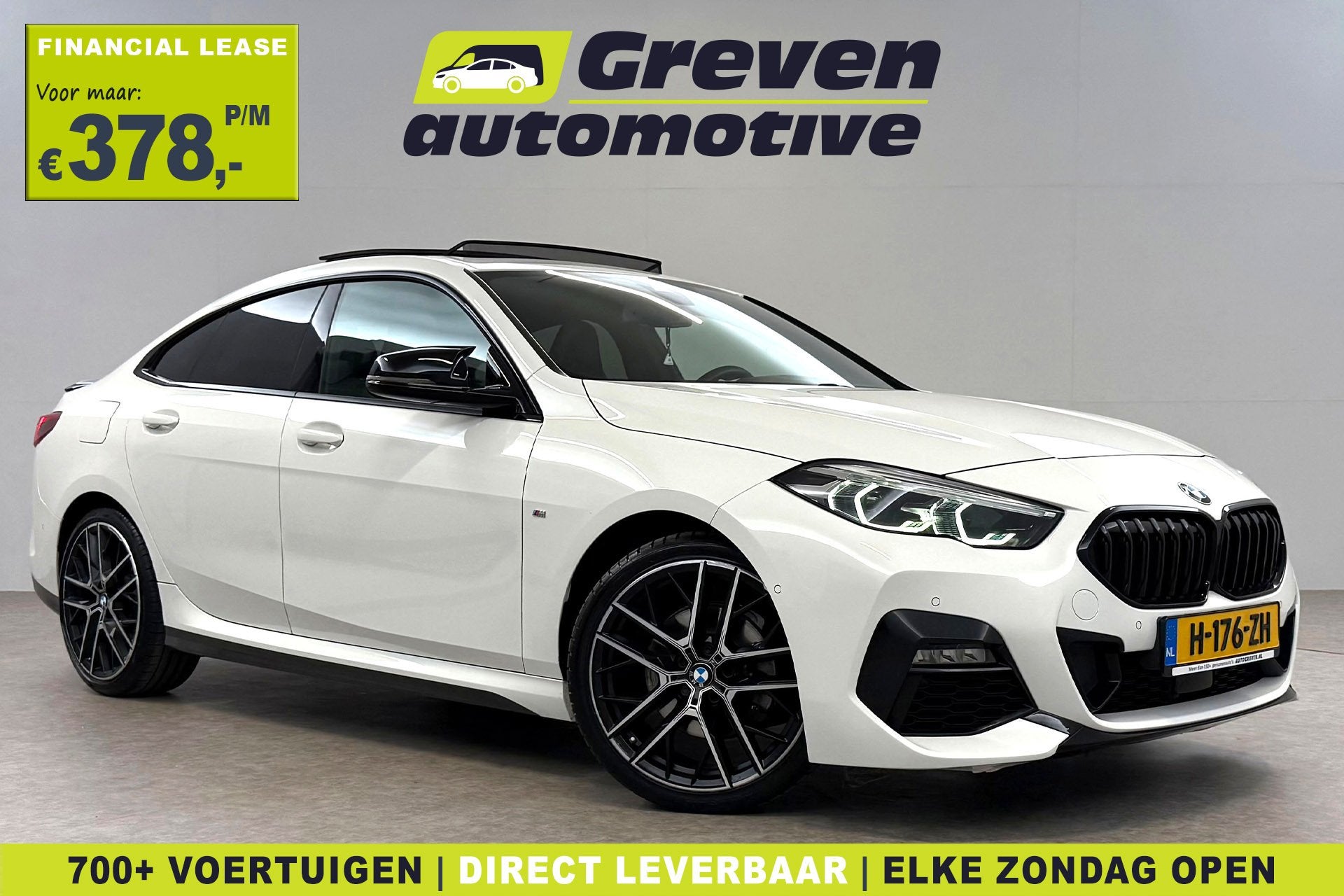 BMW 2 Serie 218i High Executive 141PK M-Sport | Pano | Virtu, Auto's, Gebruikt, Euro 6, Wit, 3 cilinders
