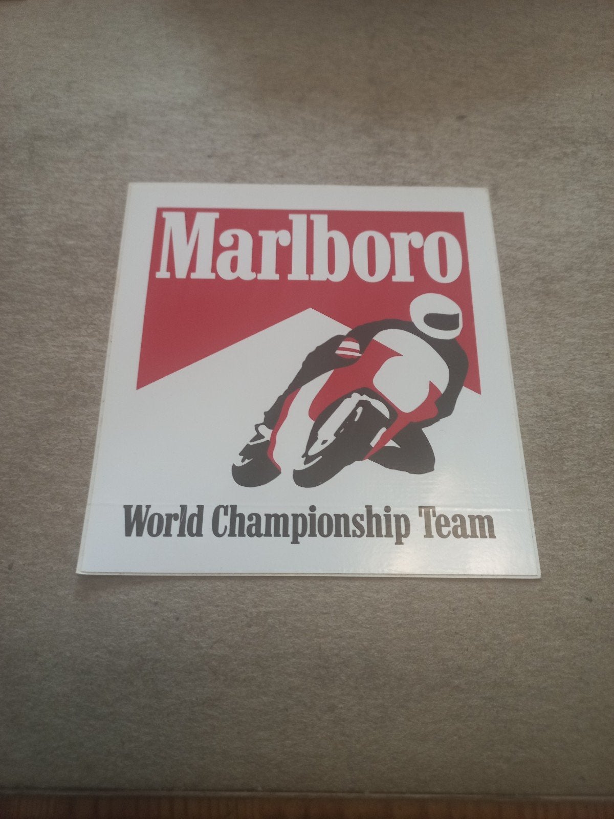 Marlboro World Championship Team Sticker/Poster, Ophalen of Verzenden, Gebruikt