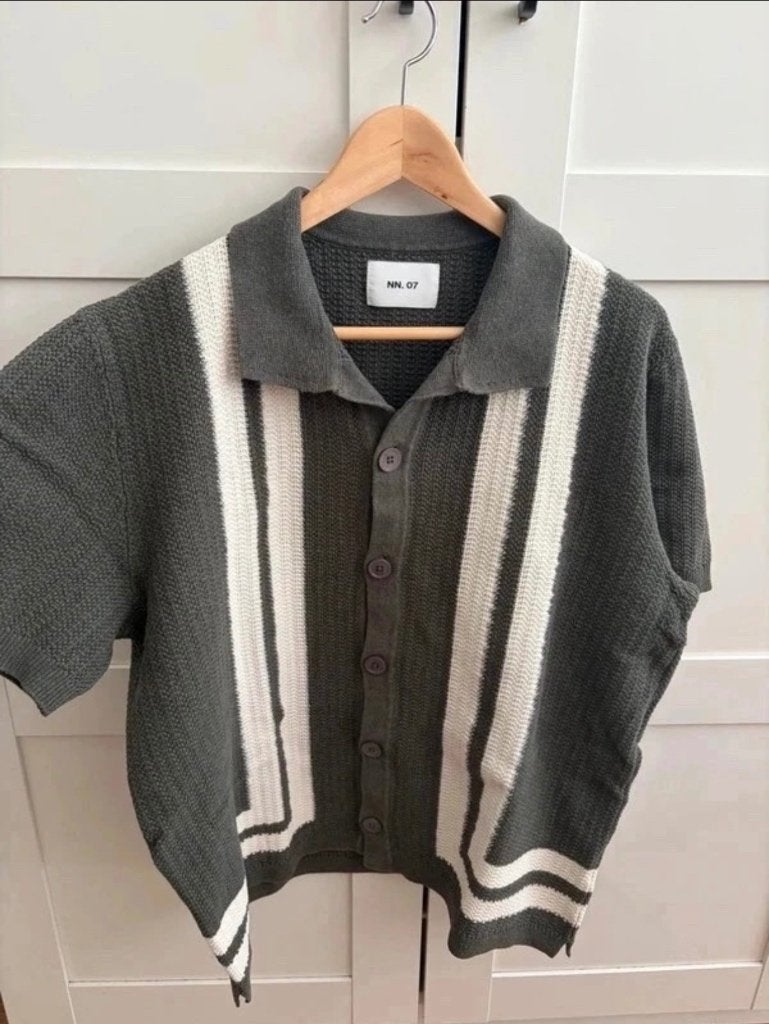 NN07 Ares Knit Polo Green - Size XL, Maat 56/58 (XL), Ophalen of Verzenden, Zo goed als nieuw, NN07