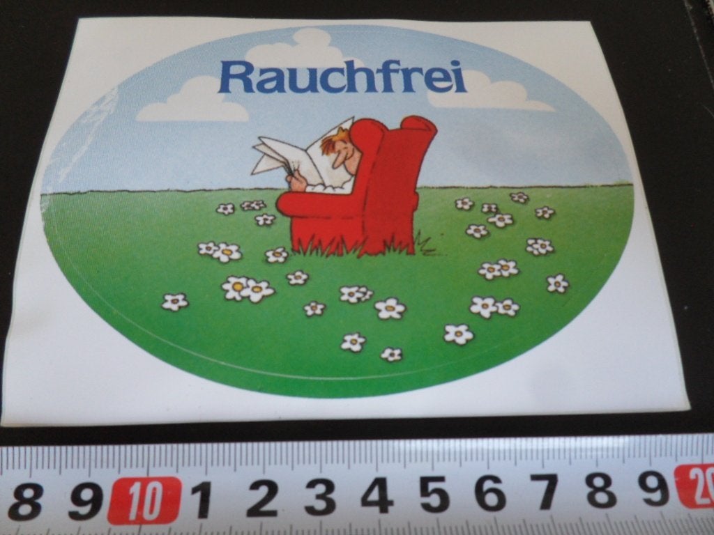 sticker Rauchfrei *, Ophalen of Verzenden, Zo goed als nieuw