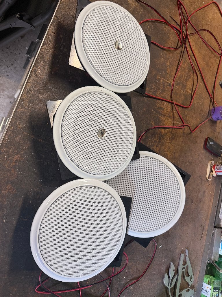 Plafond luidsprekers, 4 stuks, Overige merken, Gebruikt, Overige typen, Ophalen of Verzenden