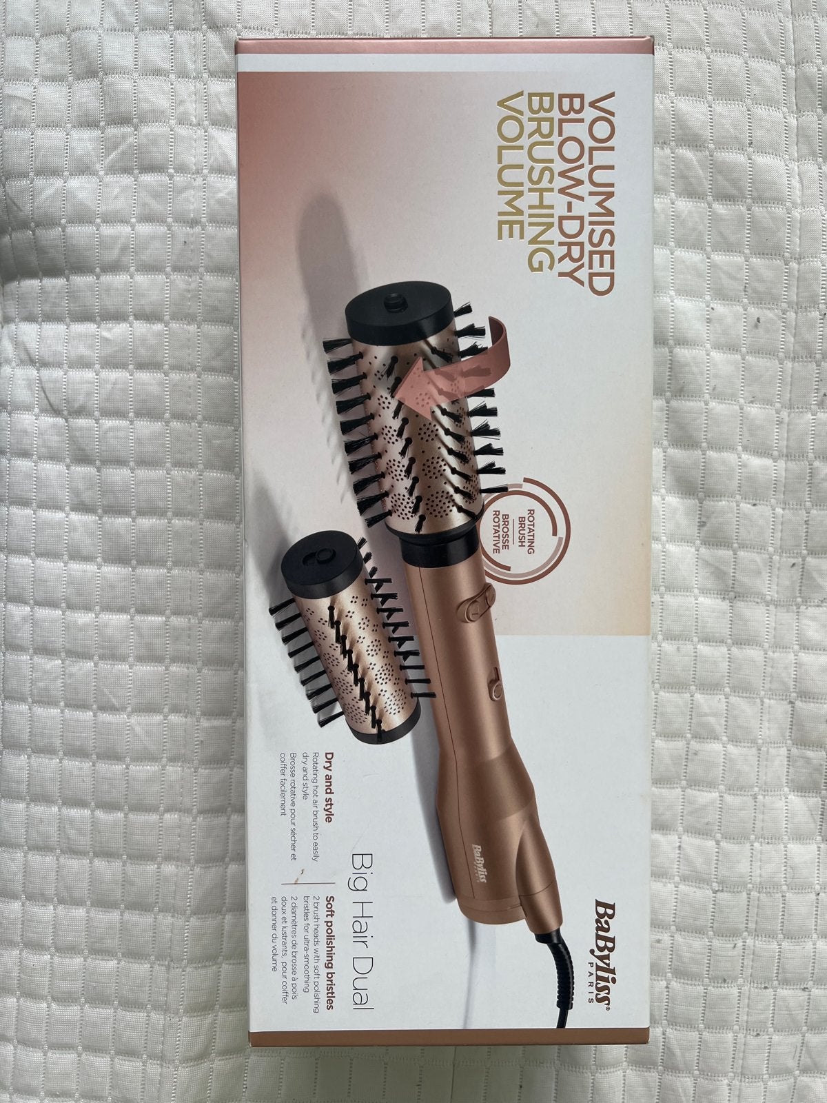 BaByliss Big Hair Dual Volumised Blow-Dry Brushing Volume, Ophalen of Verzenden, Nieuw, Föhn of Haardroger