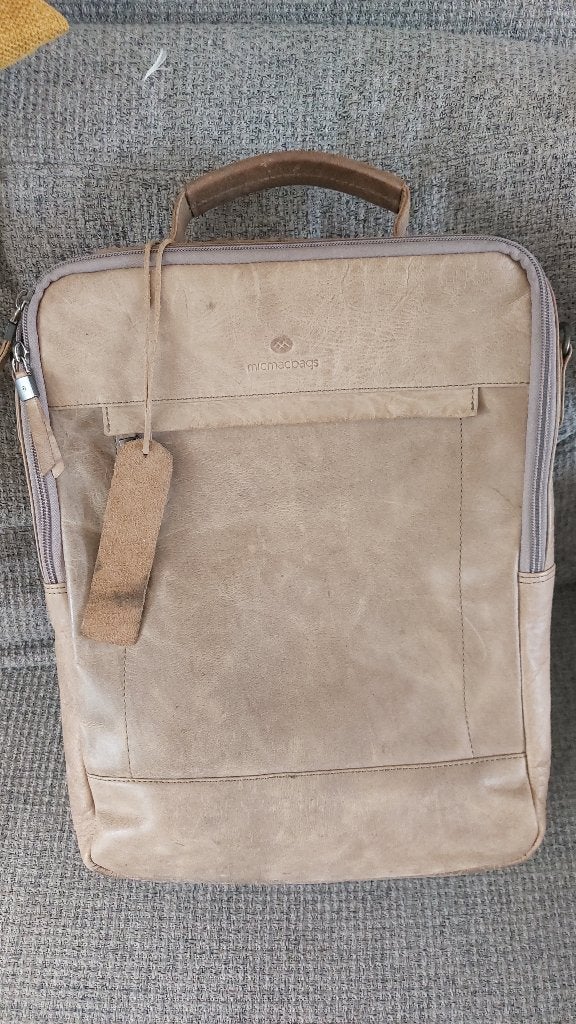 Laptop tas, Beige, 15 inch, Verzenden, Zo goed als nieuw