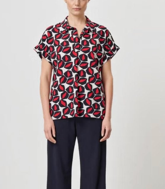 mooie top blouse Trvl Drss Zenggi 70s print nieuwstaat mt M, Maat 38/40 (M), Overige kleuren, Verzenden, Trvl Drss Zenggi