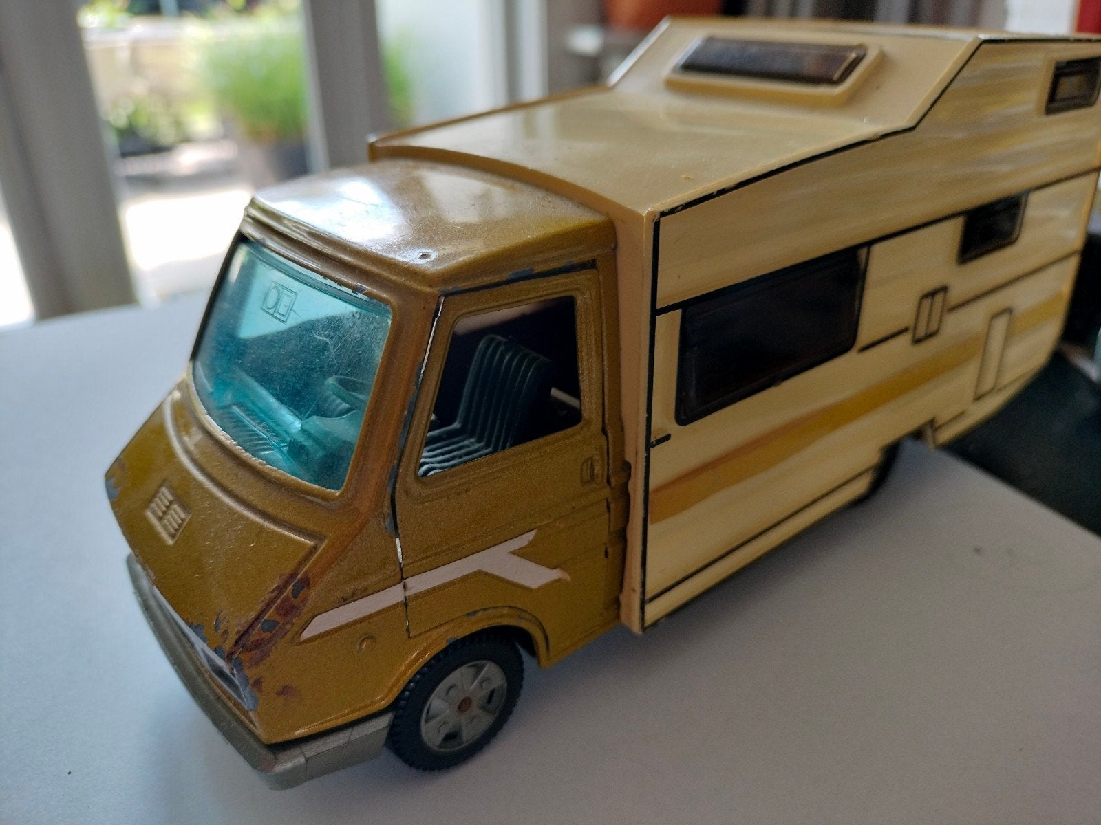 Unieke Fiat 242 Miniatuur Camper - Schaal 1:30, Ophalen of Verzenden