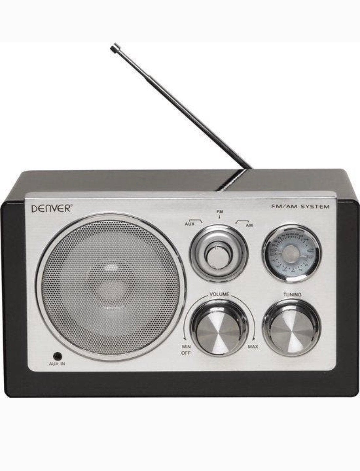 Denver Transistorradio - Retro Look met USB/SD/FM/AM, Ophalen of Verzenden, Zo goed als nieuw, Transistorradio