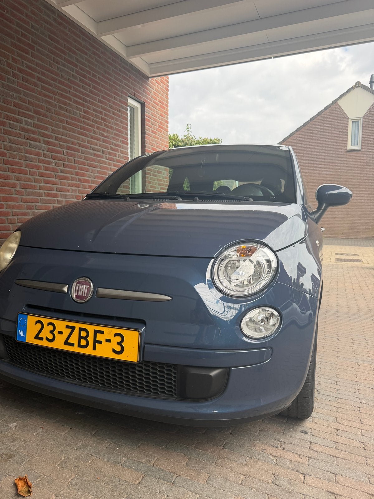 Fiat 500 0.9 Twinair 2012 Blauw, Auto's, Voorwielaandrijving, 31 €/maand, 905 kg, Origineel Nederlands