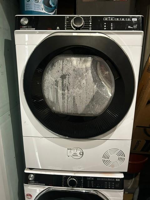 Wasmachine en Droger Hoover, Witgoed en Apparatuur, Wasmachines, Ophalen, Gebruikt, Minder dan 85 cm, Voorlader