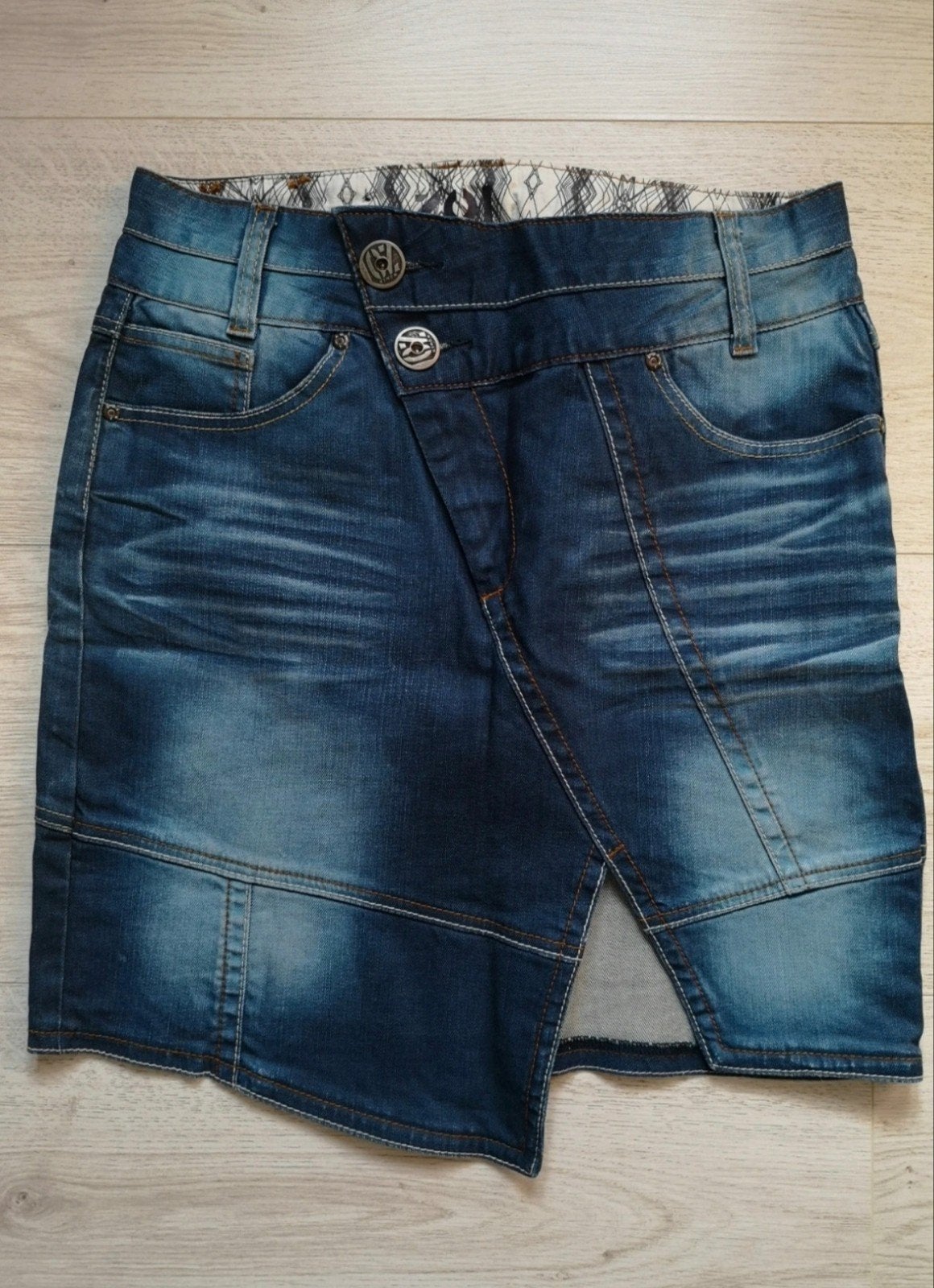 Mooi A-symmetrisch rokje van ZOI Jeans, maat M, Maat 38/40 (M), Blauw, Ophalen of Verzenden, Zo goed als nieuw
