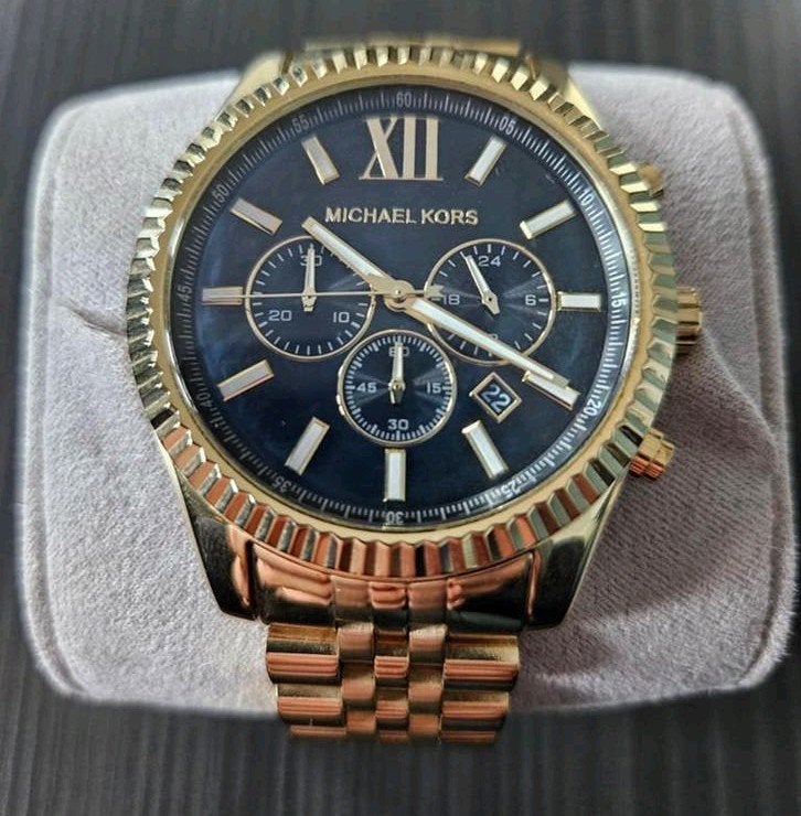 Michael Kors Horloge MK8286 - ALS NIEUW, Sieraden, Tassen en Uiterlijk, Overige merken, Staal, Staal, Polshorloge