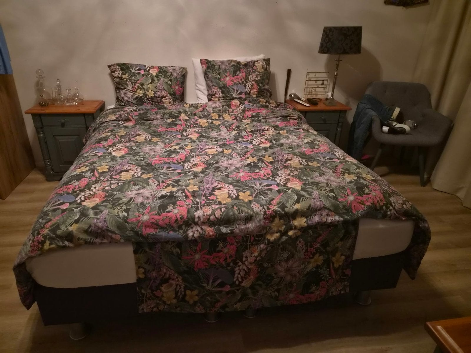 Tweepersoonsbed 160x200 cm met 2 losse bedden, Ophalen, Gebruikt, Tweepersoons, 200 cm