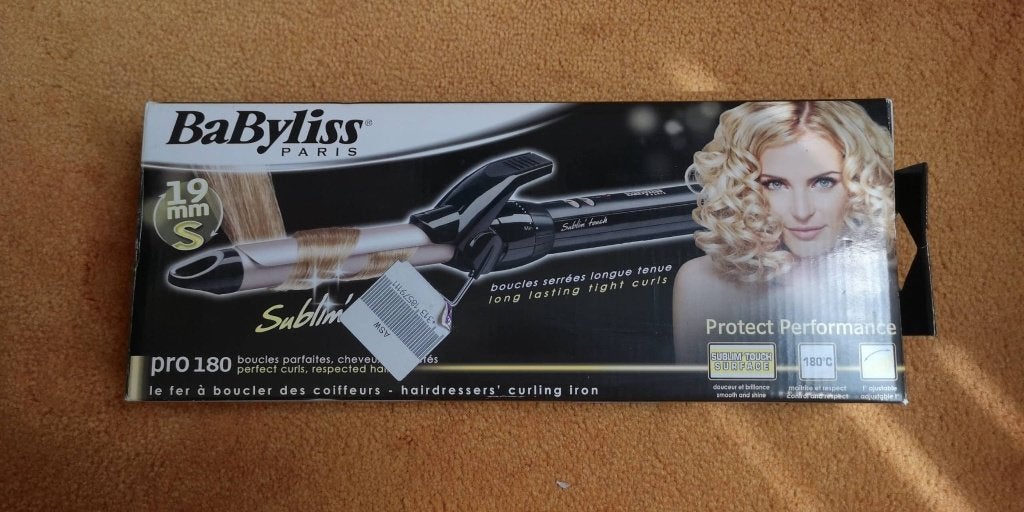 BaByliss 19mm Krultang C319E - 10 temperatuurinstellingen, Ophalen of Verzenden, Nieuw, Krultang of Stijltang
