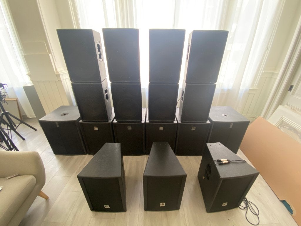 HK Audio 6400W bij 8 Ohm PA speaker system, Gebruikt, Overige typen, Ophalen, 150 watt of meer