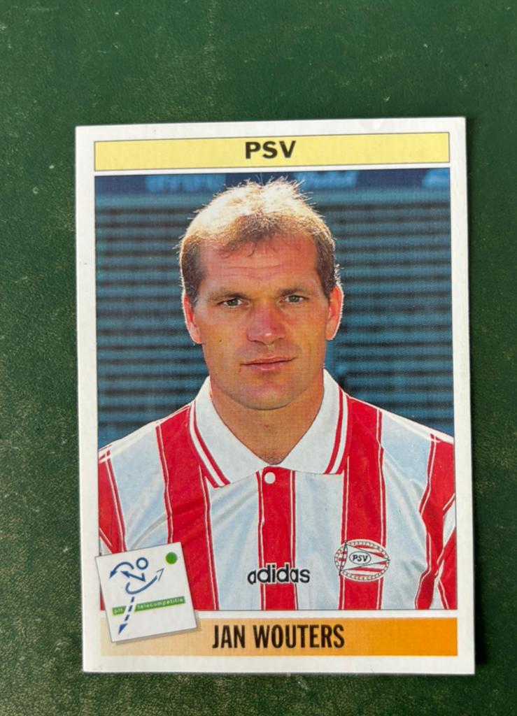 Panini plaatje Jan Wouters PSV voetbal 95, Verzamelen, Ophalen of Verzenden, Zo goed als nieuw, PSV