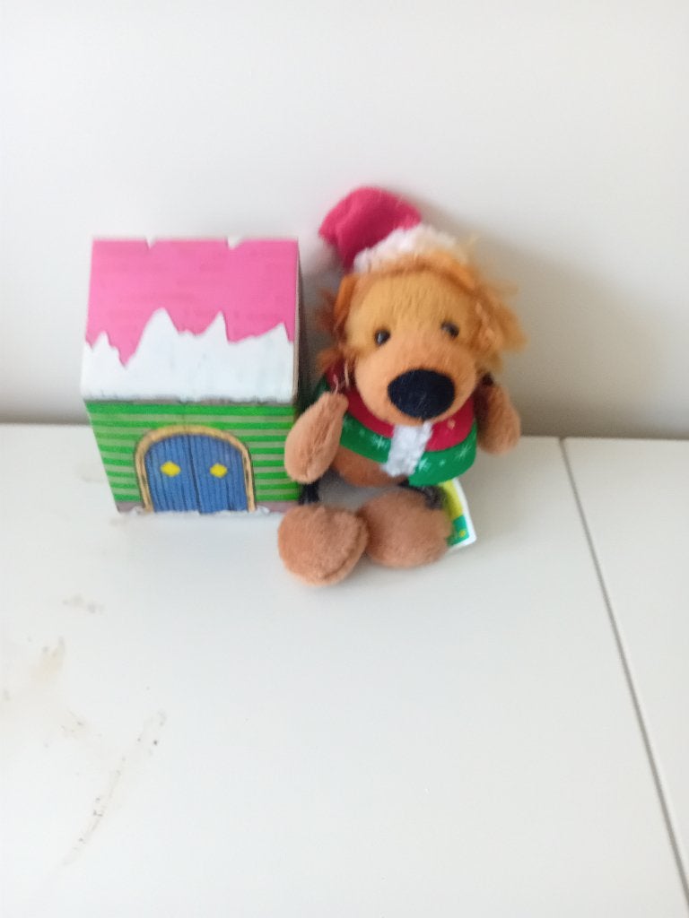 Kerstbungel in de vorm van een leeuw, Ophalen, Gebruikt, Knuffel of Figuurtje
