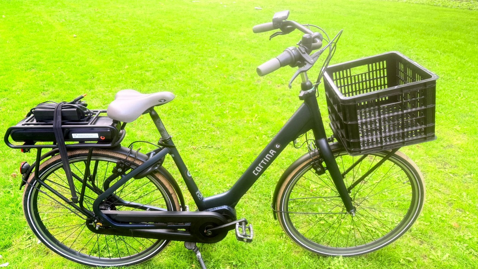 Goede gave moederfiets E-bike Cortina Common Familiy 50cm N7, Fietsen en Brommers, Velgrem, Dubbele standaard, Zo goed als nieuw