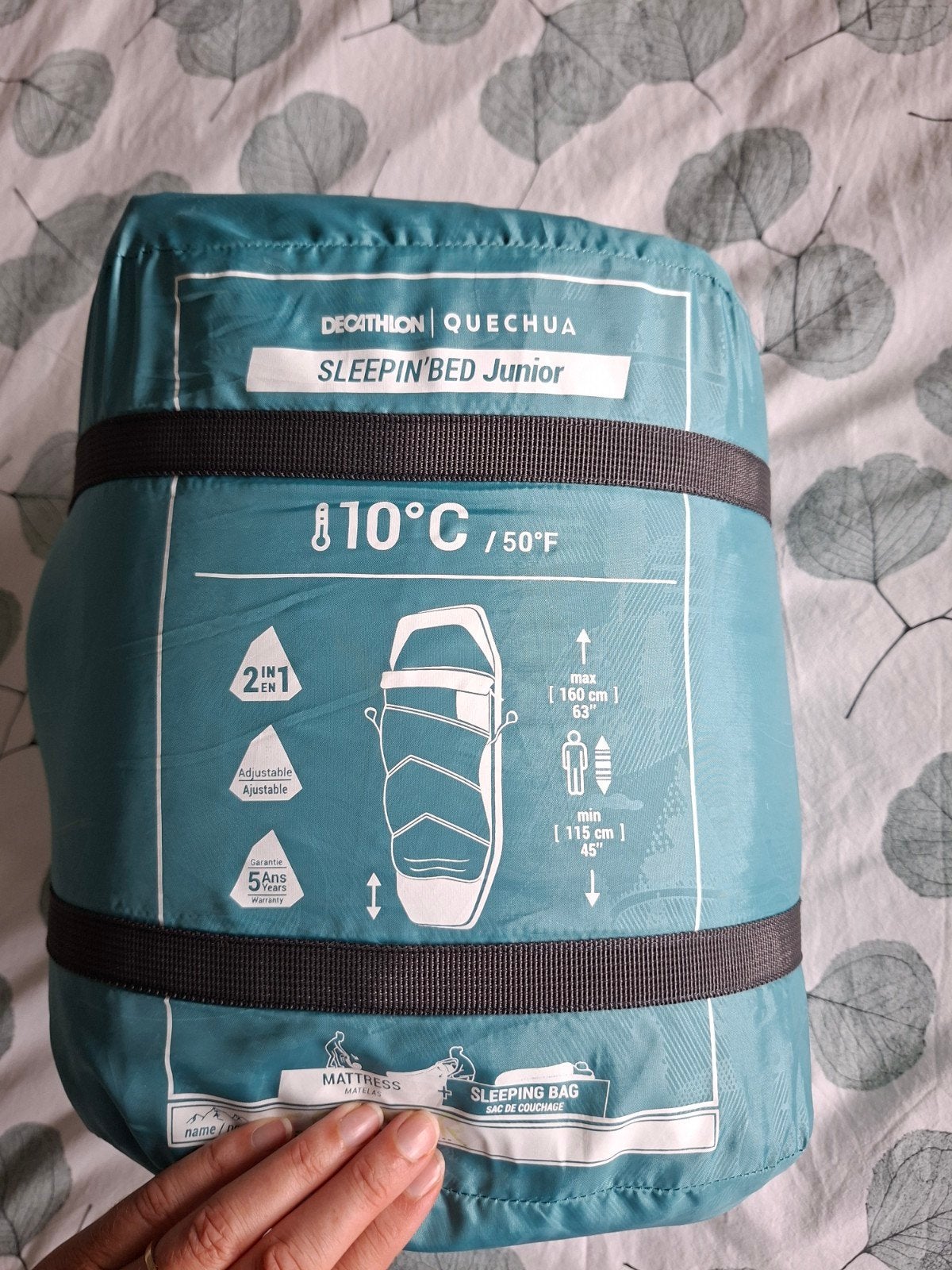 Sleepin'bed junior Decathlon Quechua 2 in 1 slaapzak matje, Ophalen of Verzenden, Zo goed als nieuw