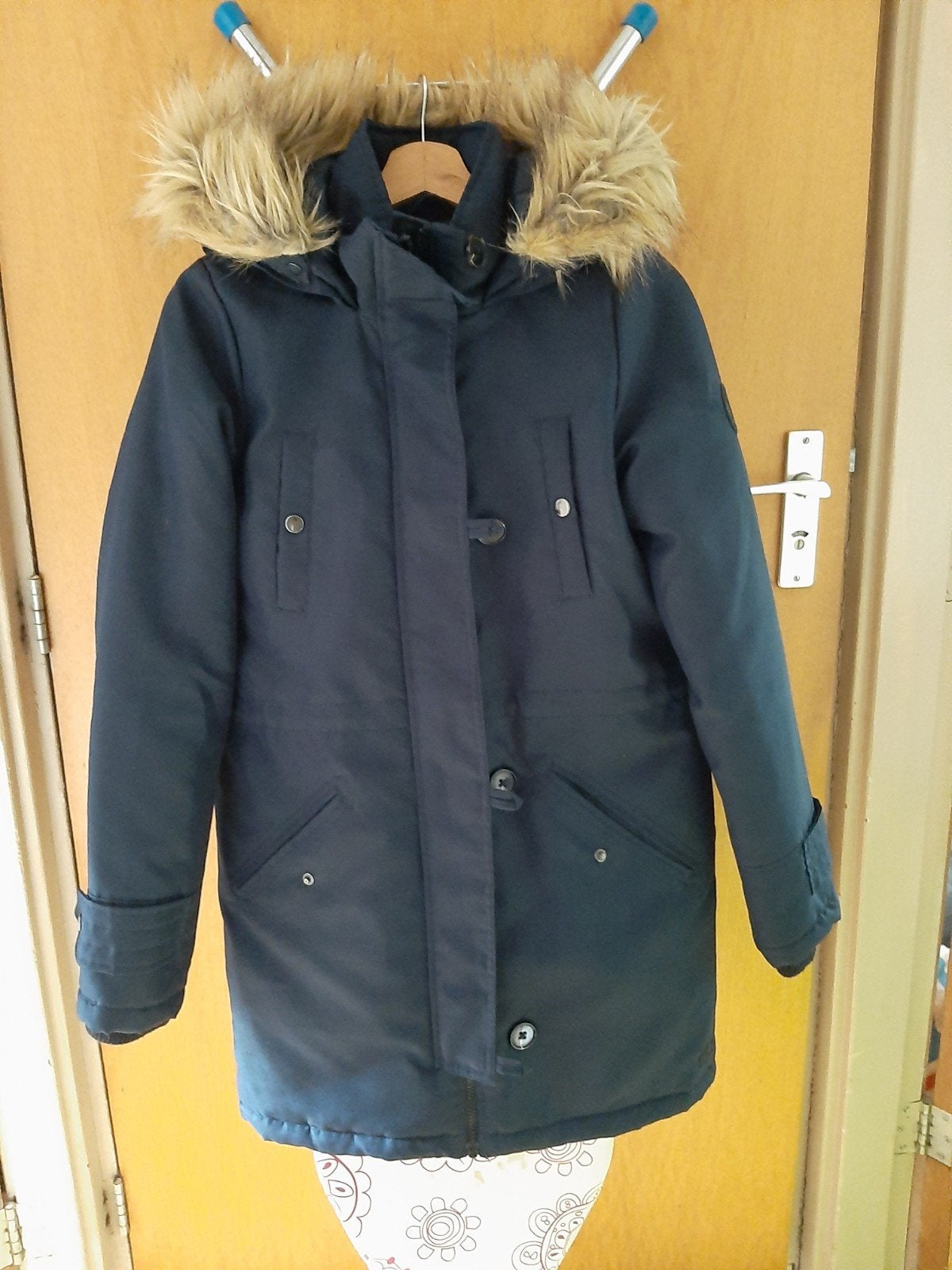Donkerblauwe Parka, Blauw, Vero Moda, Ophalen of Verzenden, Zo goed als nieuw