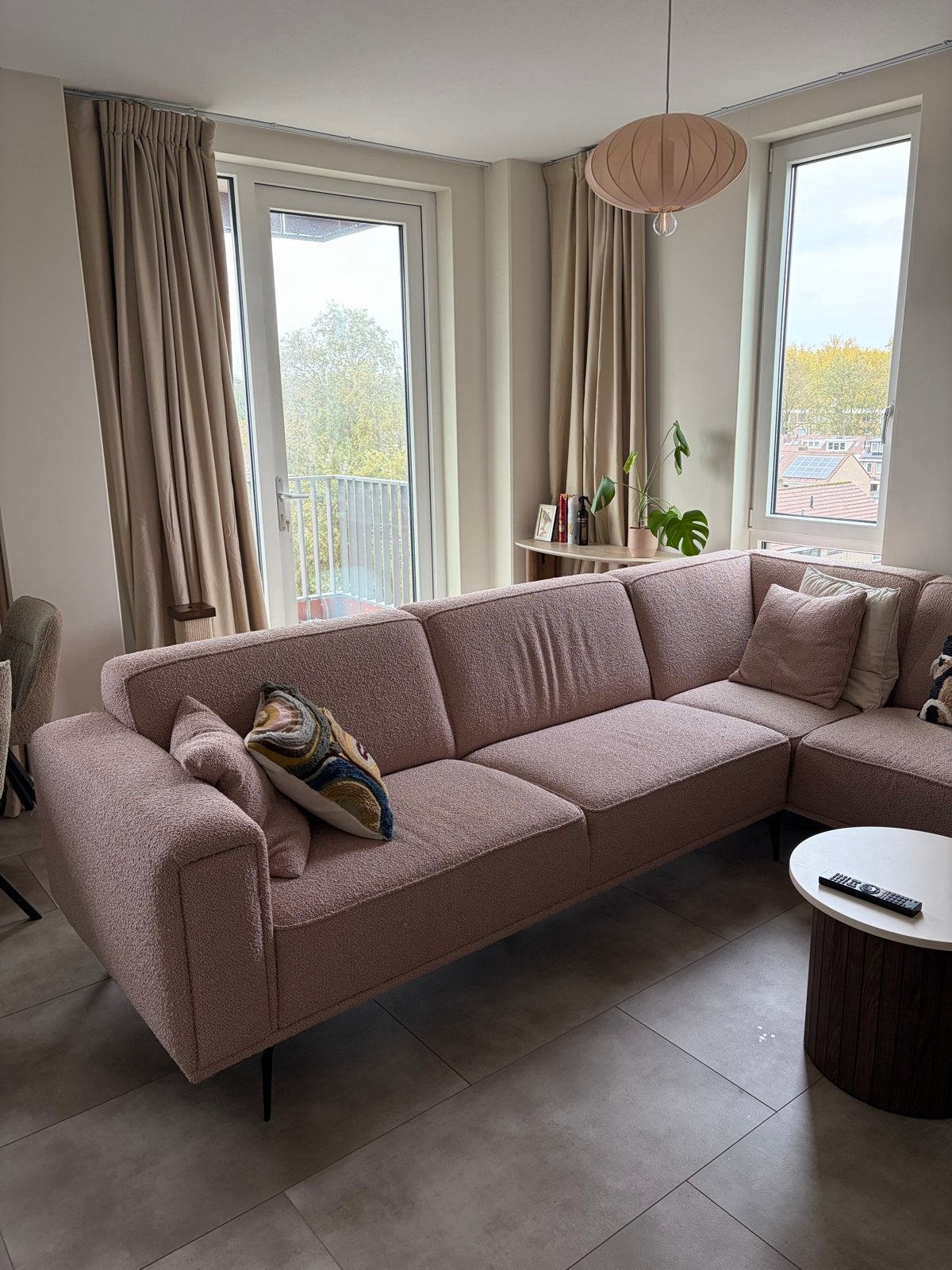Zo goed als nieuwe hoekbank - Zitmaxx Wonen, Huis en Inrichting, 100 tot 125 cm, Hoekbank, 300 cm of meer, Ophalen of Verzenden