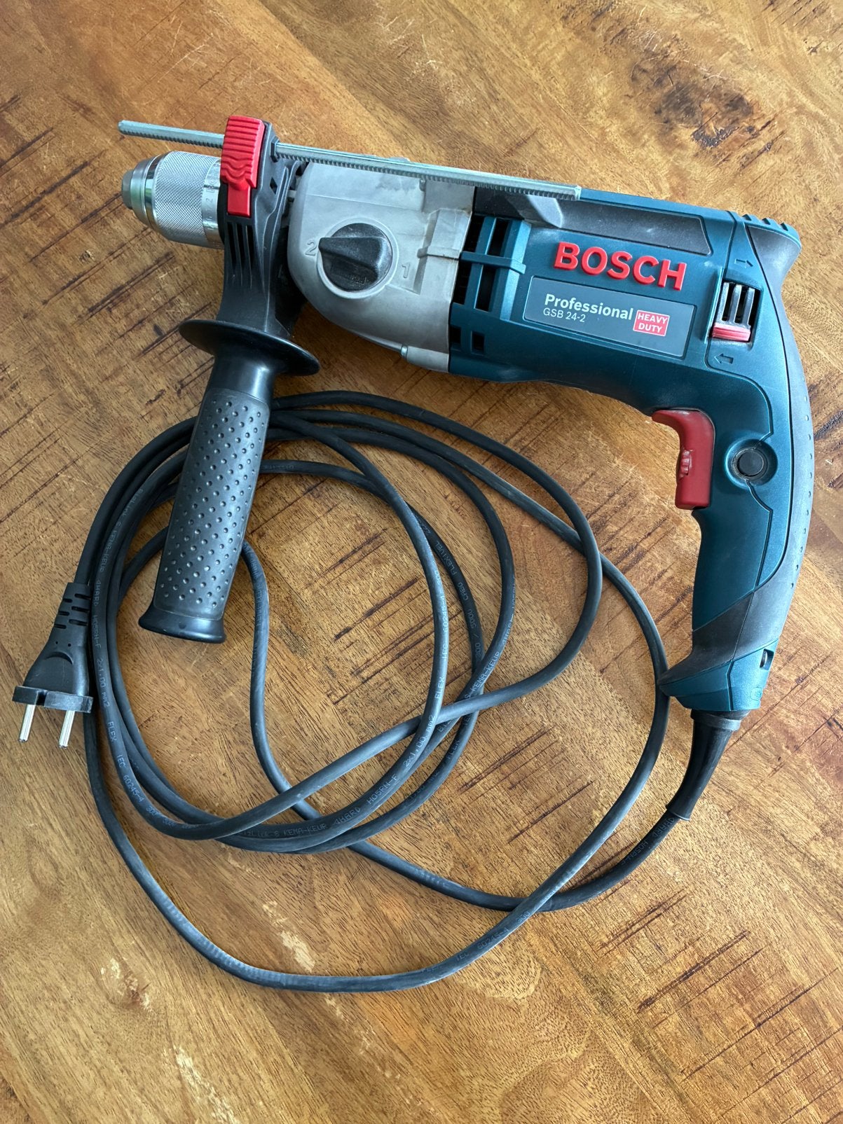 Bosch Professional GSB 24-2 boormachine, 600 watt of meer, Zo goed als nieuw, Klopboormechanisme, Ophalen