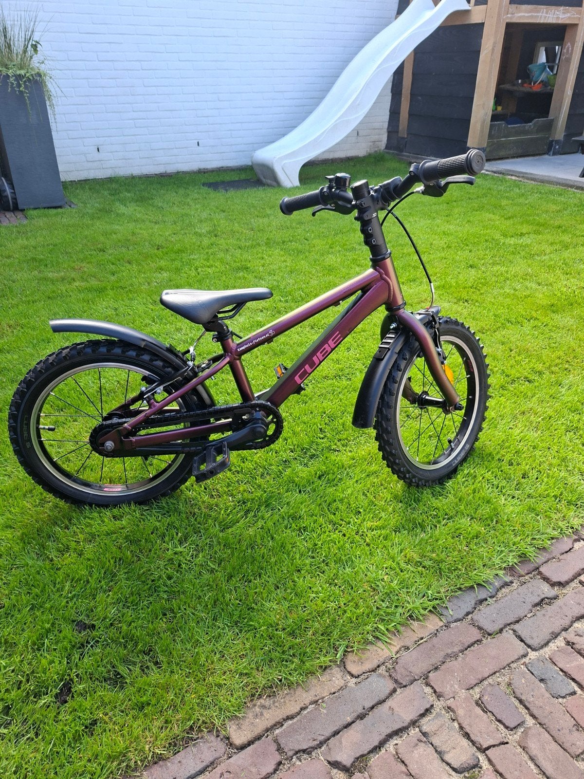 Cube Acid 160 Kinderfiets - Zo goed als nieuw, Ophalen, 16 tot 20 inch, Velgrem, Zo goed als nieuw