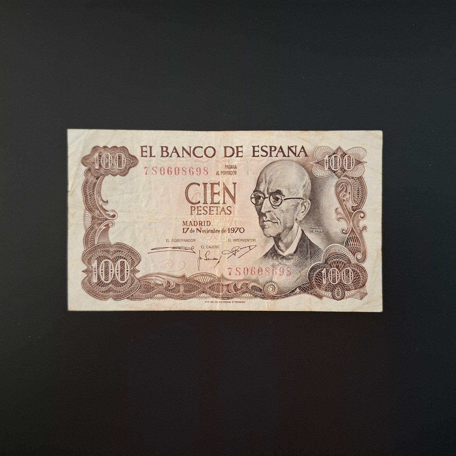 100 peseta Spanje #033, Verzenden, Overige landen, Los biljet