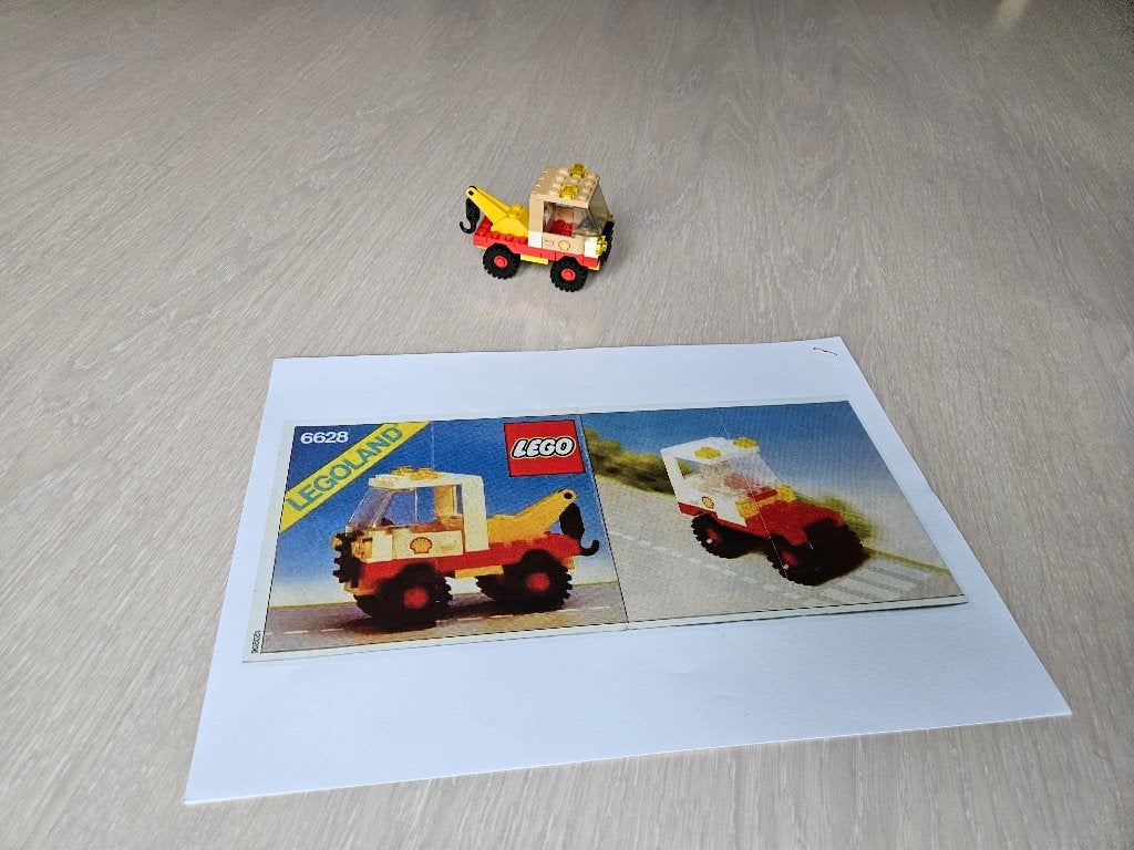 Lego Legoland 6628 Shell Tow Truck, Gebruikt, Lego, Compleet, Ophalen of Verzenden