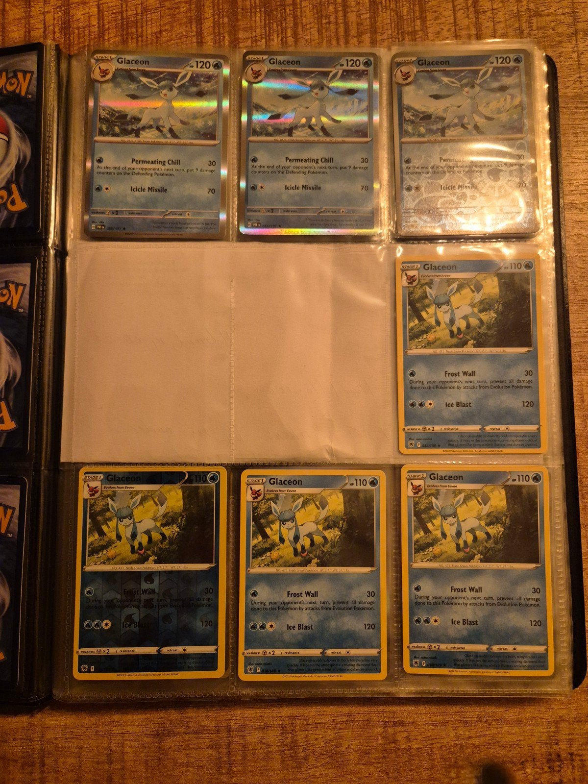 Pokémon Eeveelutions kaarten (Flareon, Glaceon, Espeon,.), Ophalen of Verzenden, Gebruikt, Meerdere kaarten, Foil