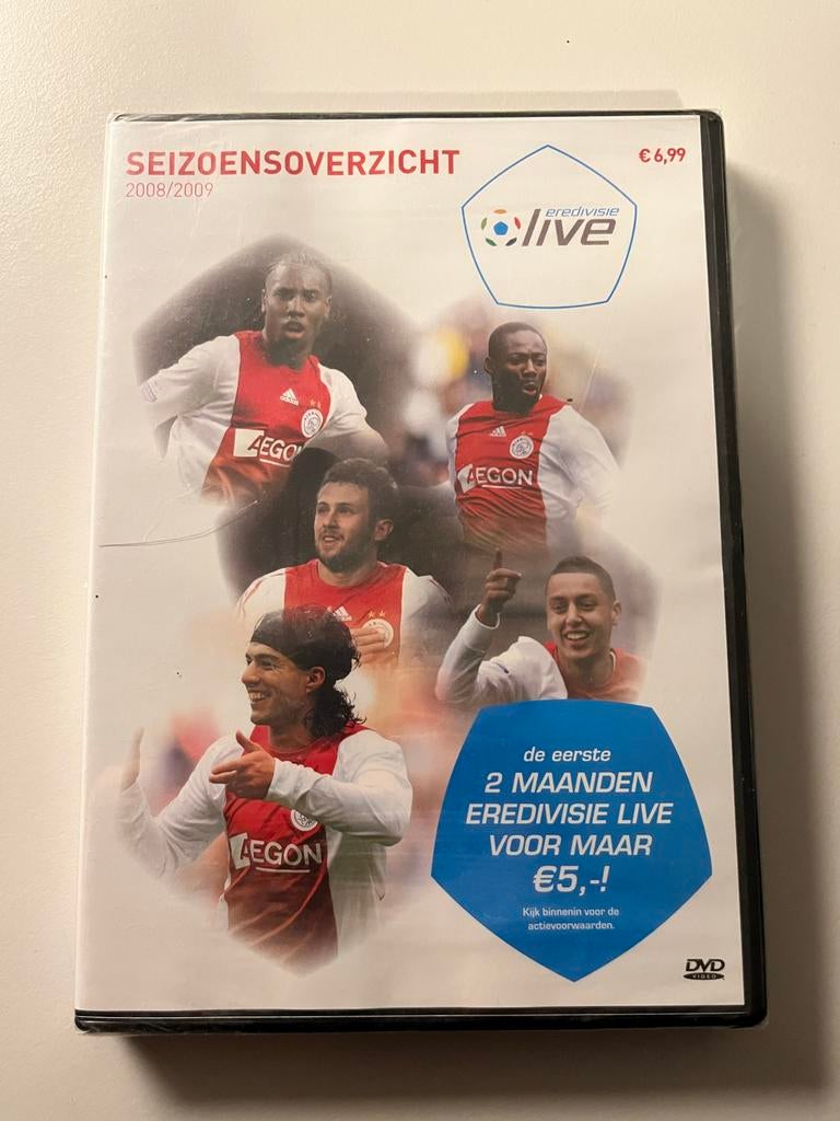 Ajax Seizoensoverzicht Eredivisie Live 2008/2009 DVD, Alle leeftijden, Ophalen of Verzenden, Zo goed als nieuw