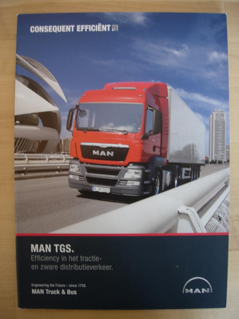 MAN Diesel TGS Brochure ca 2013, MAN Diesel, Ophalen of Verzenden, Zo goed als nieuw, Overige merken