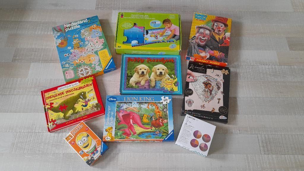 Diverse kinderpuzzels, Ophalen, Meer dan 50 stukjes, Zo goed als nieuw, 6 jaar of ouder