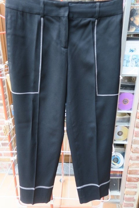 Broek zwart met zakken Ermanno Scervino mt 38 (it42), Maat 38/40 (M), Zwart, Nieuw, Ophalen of Verzenden
