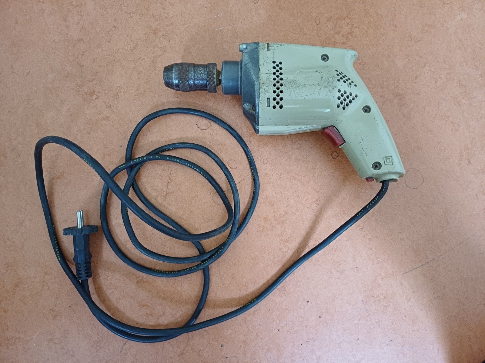 Vintage Boormachine Fabr 129, Ophalen of Verzenden, Gebruikt, Boormachine