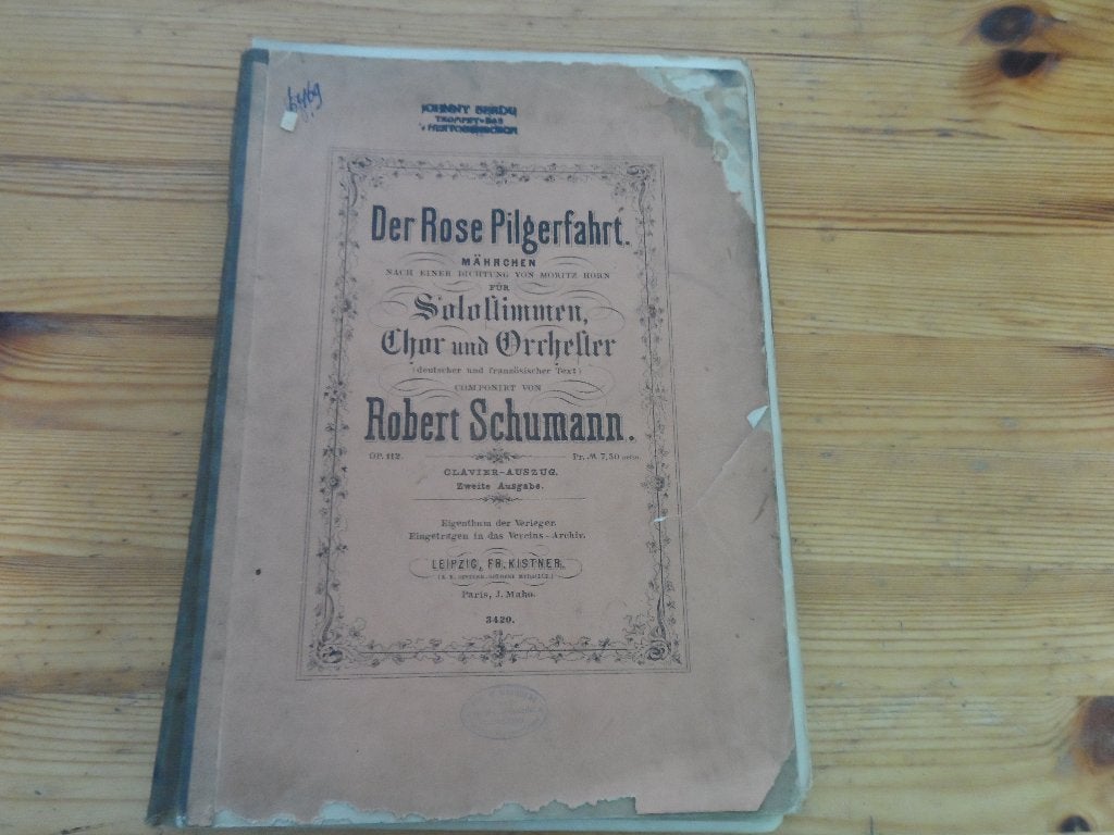 Schumann - Der Rose Pilgerfahrt, Gebruikt, Piano, Klassiek, Ophalen of Verzenden