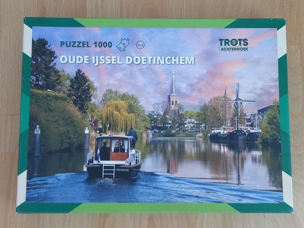 Trots Achterhoek Oude Yssel Doetinchem 1000 stukjes, Ophalen of Verzenden, 500 t/m 1500 stukjes, Zo goed als nieuw, Legpuzzel