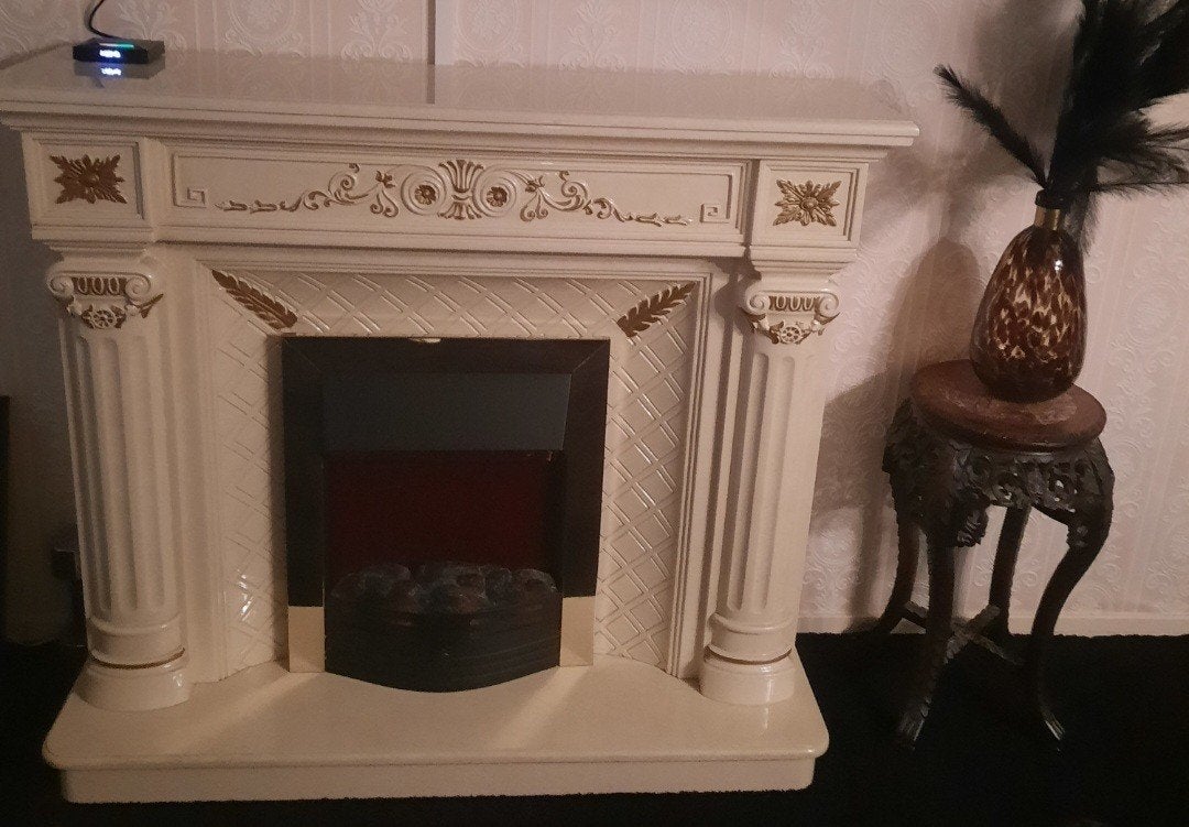 mooi haard met verwarming kachel eron, Ophalen of Verzenden